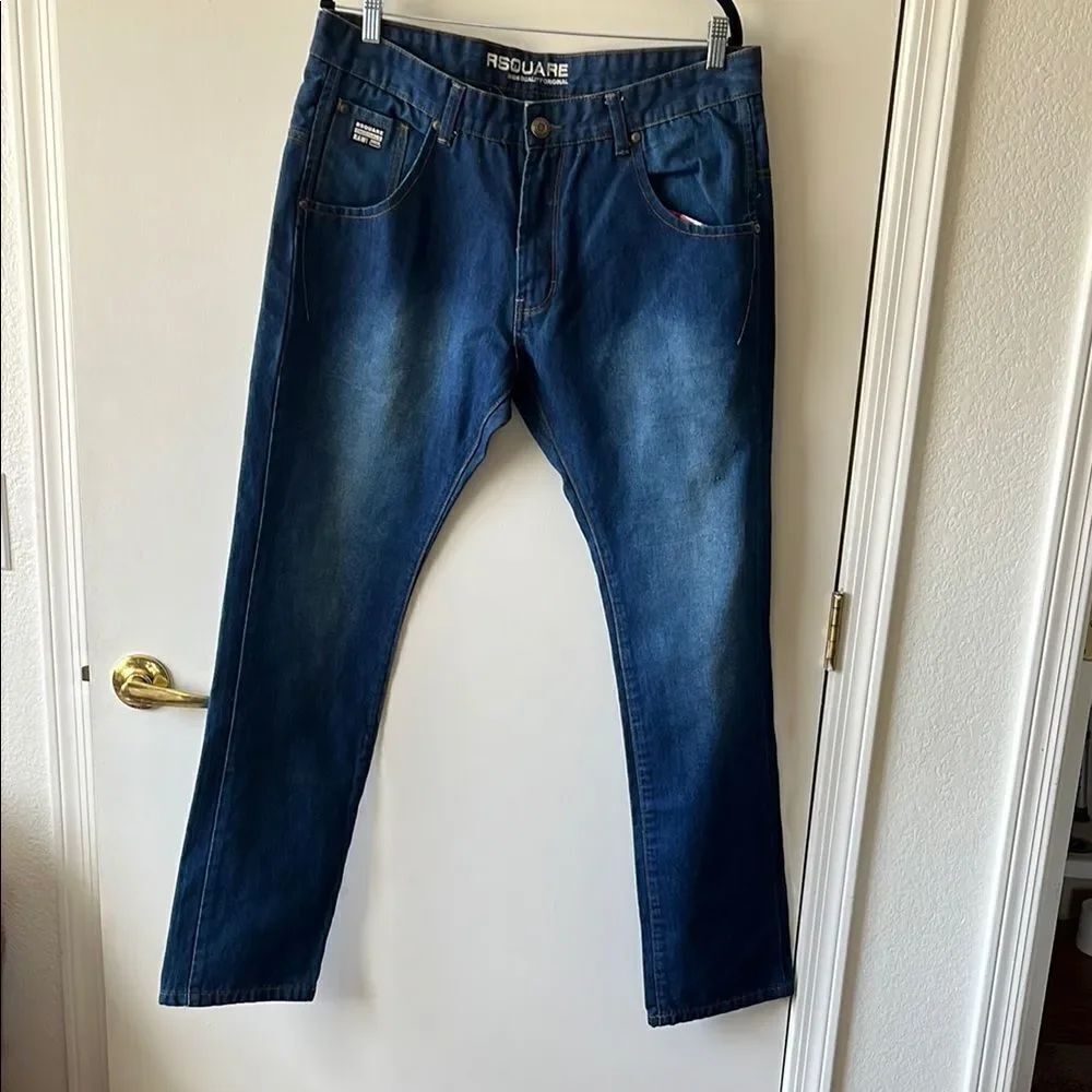 RSQ Men's Straight Jeans - Blue